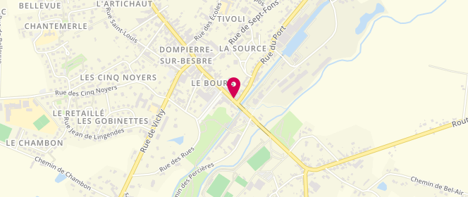Plan de Boulangerie TACHON Alain, Grande Rue Grande Rue, 03290 Dompierre-sur-Besbre