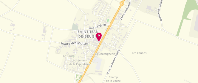Plan de Boulangerie Sicard, 93 Route Nationale 137, 85210 Saint-Jean-de-Beugné