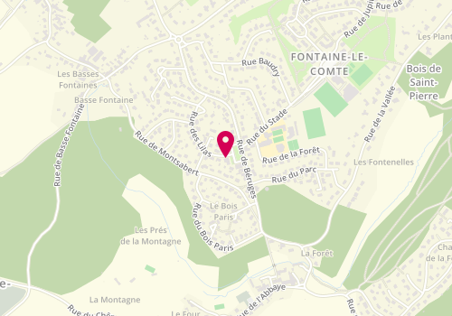 Plan de Les Gourmandises de Mary, 3 Rue des Lilas, 86240 Fontaine-le-Comte