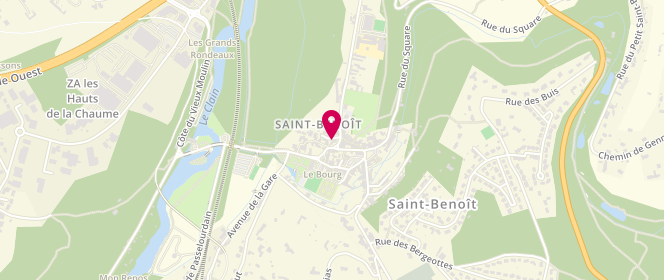 Plan de Sancto Benedictine, 9 Av. De la Gare, 86280 Saint-Benoît