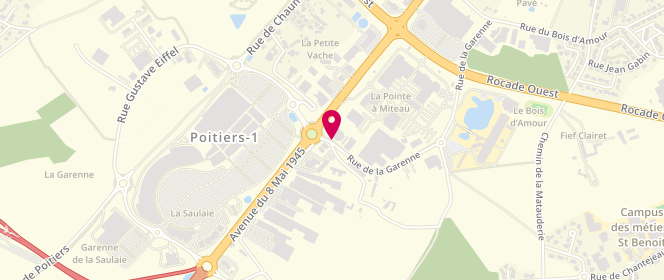 Plan de Banette la Garenne, 1 Rue de la Garenne, 86000 Poitiers