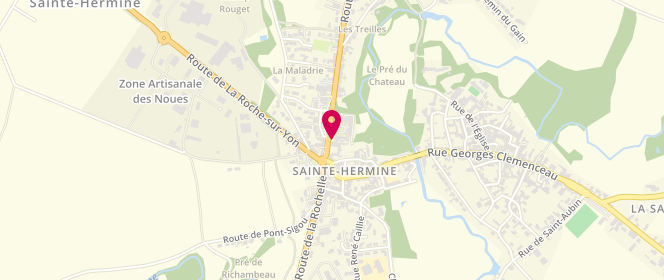 Plan de BERNARD Frédéric, 14 Route de Nantes, 85210 Sainte-Hermine