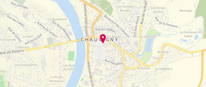 Plan de Chauvigny Carlier, 2 Bis Square du 8 Mai, 86300 Chauvigny