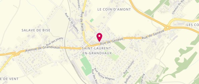 Plan de Boulangerie du Haut Jura, 21 Rue de Genève, 39150 Saint-Laurent-en-Grandvaux