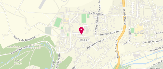 Plan de Le Fournil de Biard, 3 Rue des Alisiers, 86580 Biard