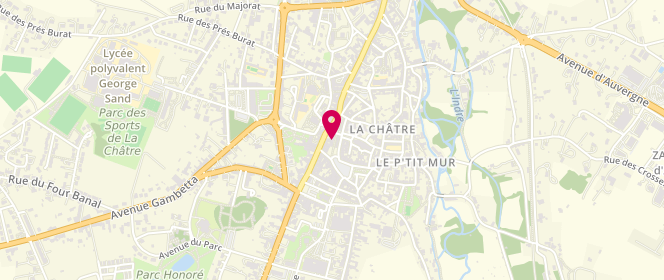 Plan de Boulangerie Patisserie, 12 Rue Basse du Mouhet, 36400 La Châtre
