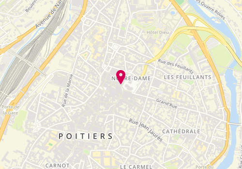 Plan de Le Fournil d'Elina - Poitiers centre, 31 place Charles de Gaulle, 86000 Poitiers