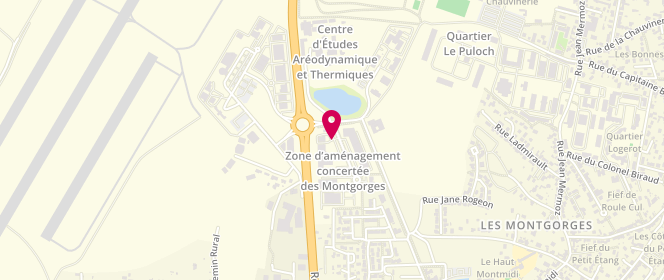 Plan de Tourteaux J, Des Montgorges 1 Rue Bessie Coleman, 86000 Poitiers