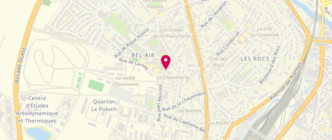 Plan de La Mie de Bel Air, 59 Rue Jean Mermoz, 86000 Poitiers