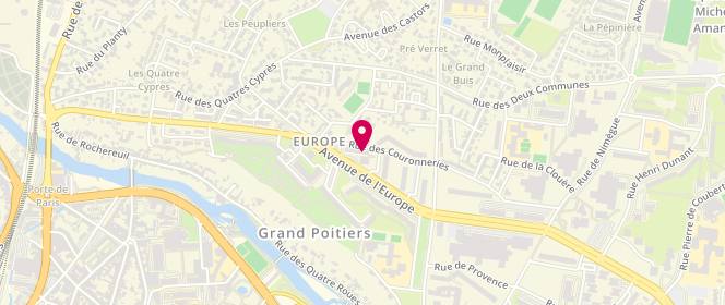 Plan de Olivier CAILLAUD | Pâtisserie - Boulangerie - Confiserie, 65 avenue de l'Europe, 86000 Poitiers