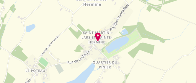 Plan de Boulangerie Aragonais, 5 Rue des Grands Bois, 85210 Saint-Martin-Lars-en-Sainte-Hermine