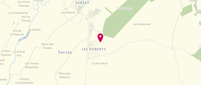 Plan de La Tartine Berrichonne, 17 Route de la Châtre le Petit Chenil, 36230 Sarzay