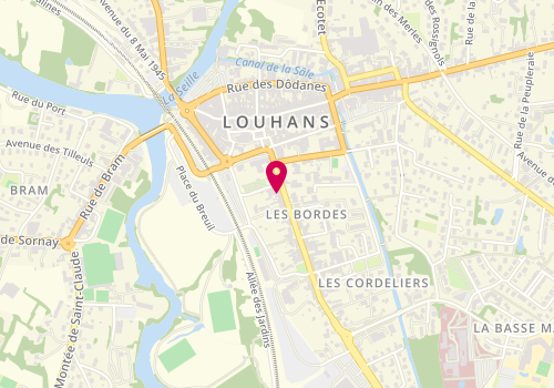Plan de La Bordalouse, 12 Rue des Bordes, 71500 Louhans