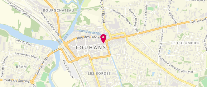 Plan de Le Fournil Louhannais, 120 Grande Rue, 71500 Louhans