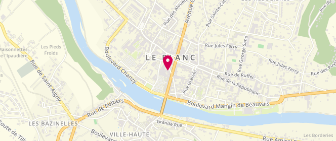 Plan de LEROUX Pascal, 5 Rue du Général Leclerc, 36300 Le Blanc