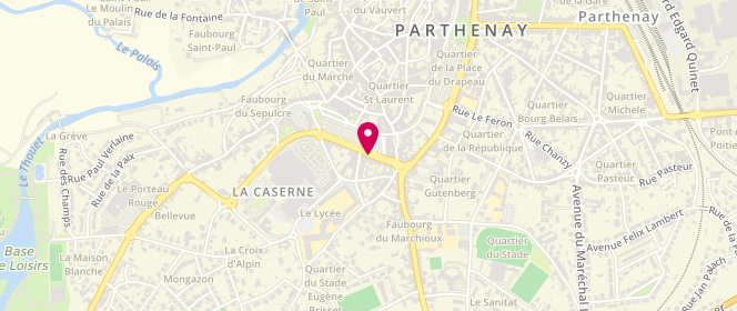 Plan de Boulangerie la maison champeaud, 23 avenue du 114eme Régiment d'Infanterie, 79200 Parthenay