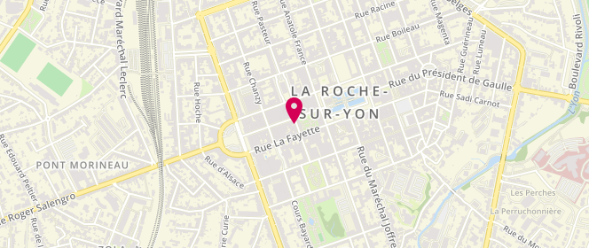 Plan de La Mie Câline, 1 Rue Georges Clemenceau, 85000 La Roche-sur-Yon
