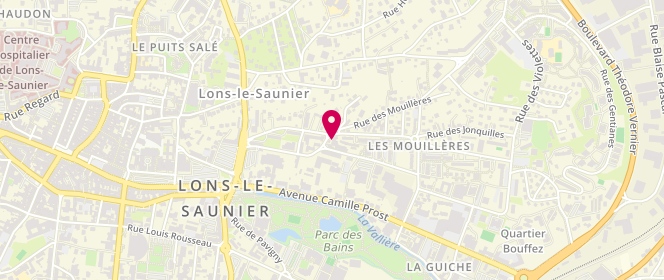 Plan de Maison Pothieux Boulangerie Pâtisserie, 6 Rue des Mouillères, 39000 Lons-le-Saunier