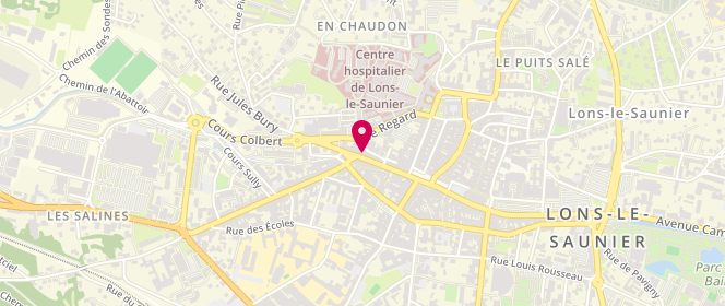 Plan de Boulangerie Nicolas et Nadège Amaté, 38 Rue Lecourbe, 39000 Lons-le-Saunier