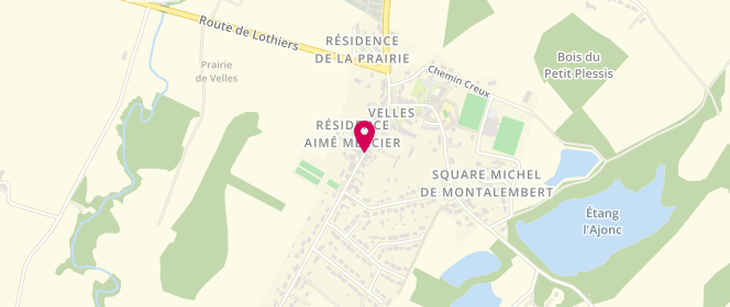 Plan de NORAIS Laurent, 7 Route Mosnay, 36330 Velles