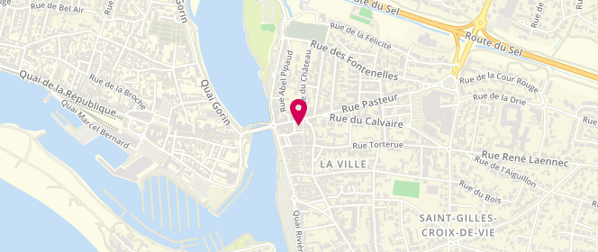 Plan de La Boulangerie Bleue, 20 Place du Marche Aux Herbes, 85800 Saint-Gilles-Croix-de-Vie