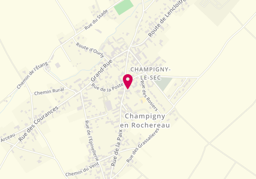 Plan de Les Choux Champignois, 12 Rue de la Paix, 86170 Champigny en Rochereau