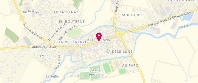 Plan de Boulangerie Gandroz, 38 Rue Louis le Grand, 39140 Bletterans