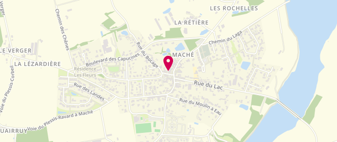 Plan de Les Douceurs du Lac, 1 Rue du Vivier, 85190 Maché