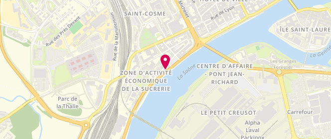 Plan de La Sucrerie, 30 Quai Saint-Cosme, 71100 Chalon-sur-Saône