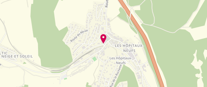 Plan de Le Fournil du Mont d'Or, 8 Route de la Poste, 25370 Les Hôpitaux-Neufs
