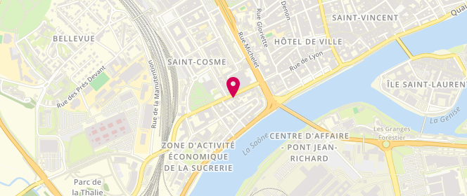 Plan de Monsieur Martial FRIEZ Martial, 27 grande Rue Saint-Cosme, 71100 Chalon-sur-Saône