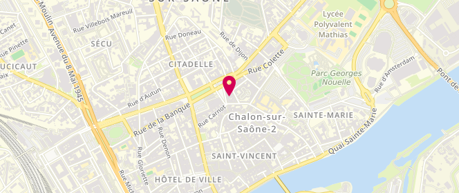 Plan de La Parisienne Brilli Cazalas Noblet, 16 place de Beaune, 71100 Chalon-sur-Saône