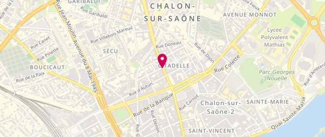 Plan de Boulangerie de la Citadelle, 13 Rue Citadelle, 71100 Chalon-sur-Saône