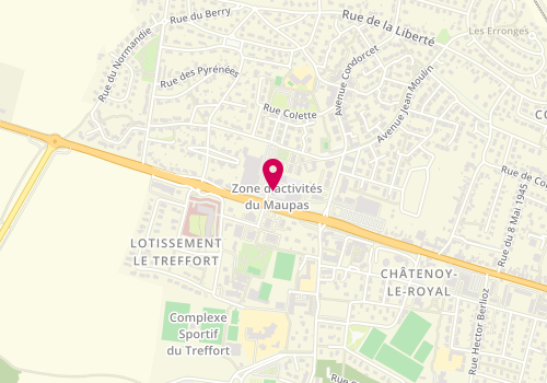 Plan de L'Atelier du Goût, avenue du Général Charles de Gaulle, 71880 Châtenoy-le-Royal