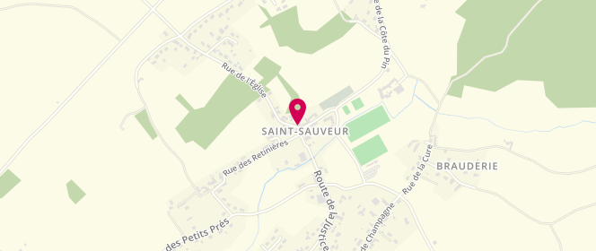 Plan de Le Fournil d'Antan, 2 Rue de l'Église, 86100 Senillé-Saint-Sauveur