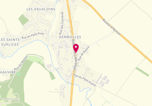Plan de Le Fournil de Germolles, 633 Rue de la Libération, 71640 Mellecey