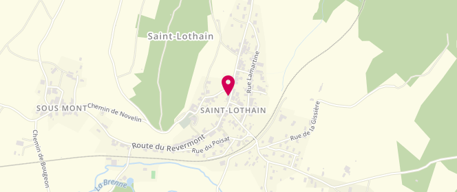 Plan de Délices des Arts, 24 Route du Revermont, 39230 Saint-Lothain