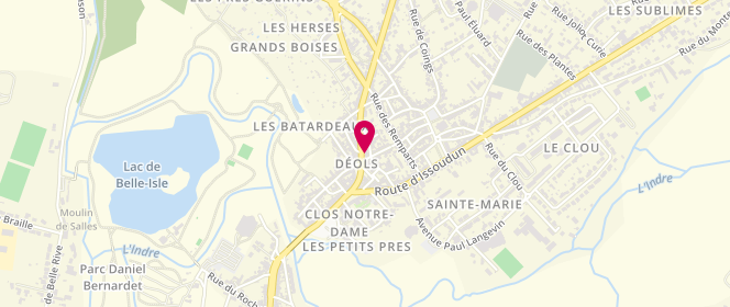 Plan de Boulangerie de l'Horloge, 12 avenue du Général de Gaulle, 36130 Déols