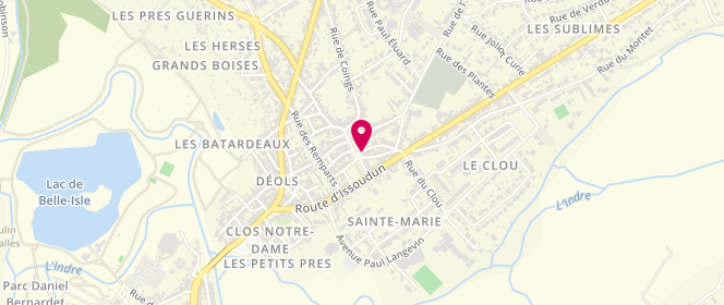 Plan de Le Fournil de l'Eglise, 22 place Carnot, 36130 Déols