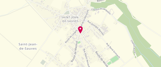Plan de Aux Délices de Madeleine, 2 Route de Mirebeau, 86330 Saint-Jean-de-Sauves