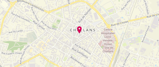 Plan de Le Moulin des Halles, 12 Place Aristide Briand, 85300 Challans