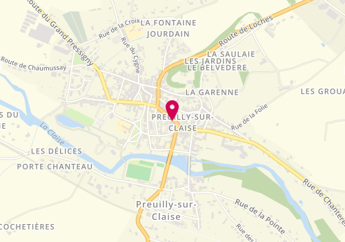 Plan de MERLE Aurélien, 26 Grande Rue, 37290 Preuilly-sur-Claise