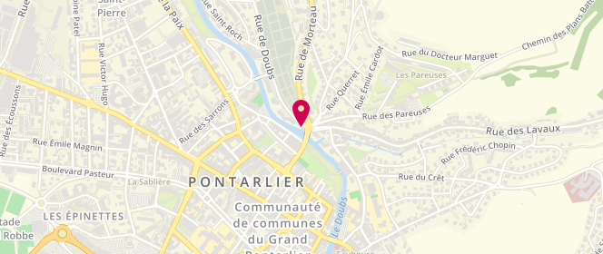 Plan de Boulangerie ruffiot, 1 Rue de Doubs, 25300 Pontarlier