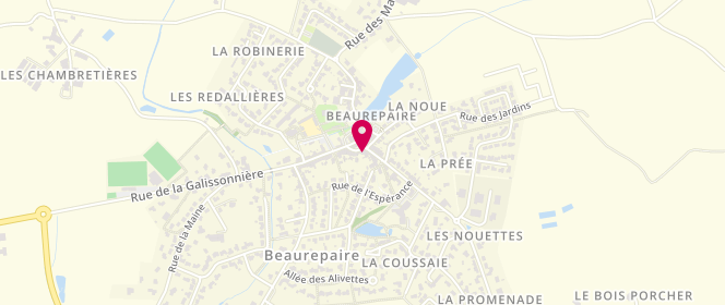 Plan de La Brioche d'Antan, 9 place Saint-Laurent, 85500 Beaurepaire