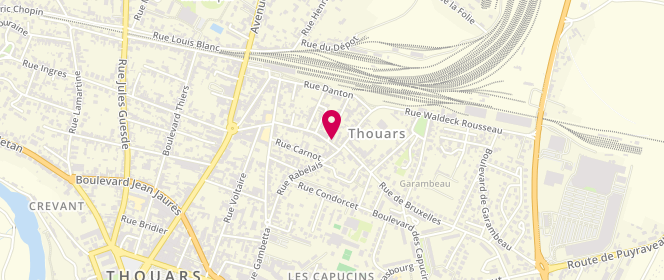 Plan de THIBAULT Laurent, 45 Rue Anatole France, 79100 Thouars