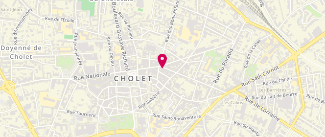 Plan de Le Four Choletais, 83 Rue Nationale, 49300 Cholet