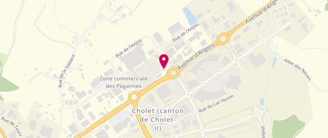 Plan de Chocolaterie Monbana, 5 Rue du Layon, 49300 Cholet