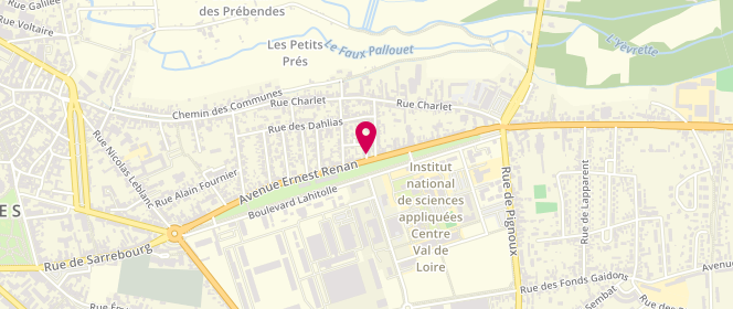 Plan de Boulangerie - Pâtisserie le Vent des Moissons, 75 avenue Ernest Renan, 18000 Bourges