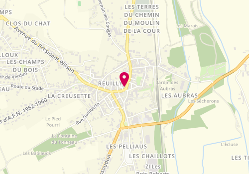 Plan de Boulangerie BERNARDET, 25 Rue de la République, 36260 Reuilly