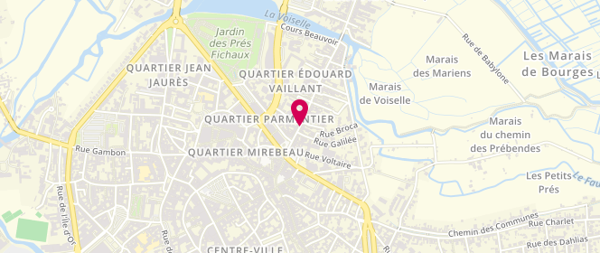 Plan de Le Fournil Saint Honore, 56 Rue Edouard Vaillant, 18000 Bourges